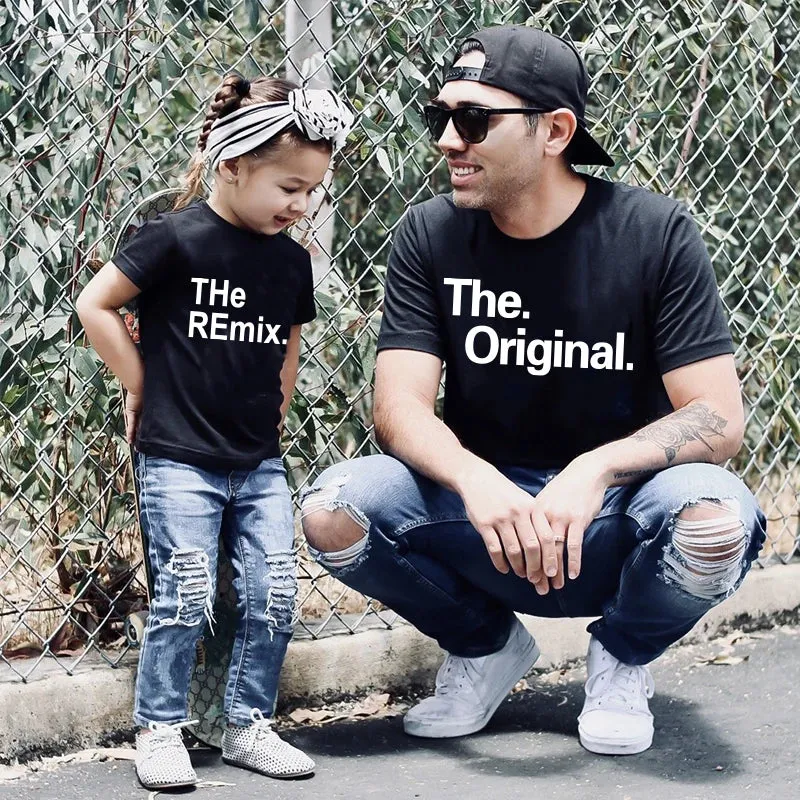 "The Original & The Remix" Matching Parent & Child T-Shirt Set