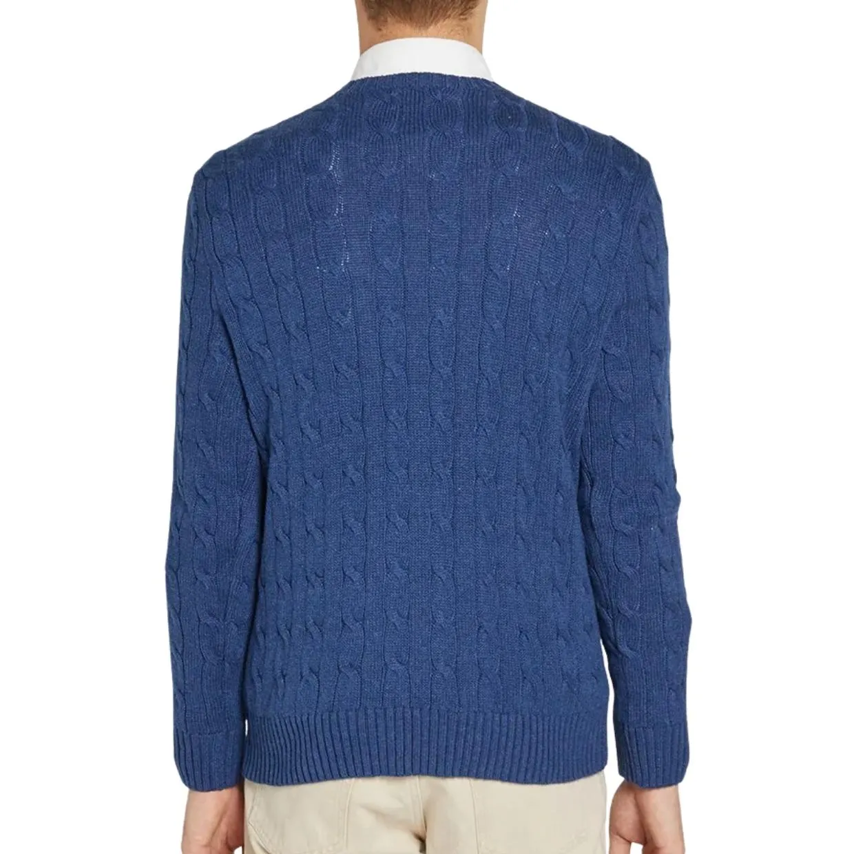 Ralph Lauren Blue Cable Knit Jumper