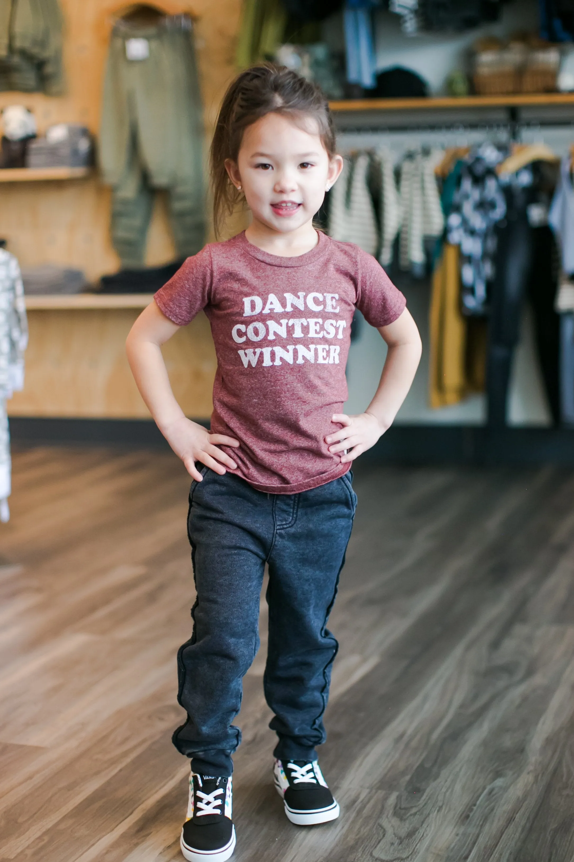 Retro Brand - Dance Contest Winner Tee in Burgundy