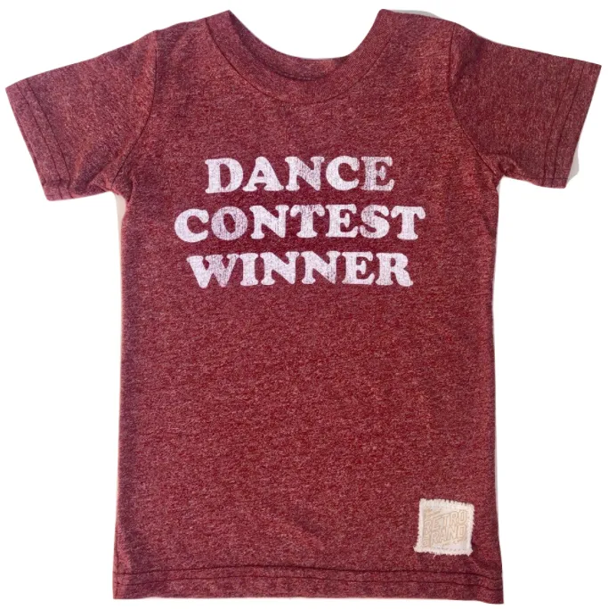 Retro Brand - Dance Contest Winner Tee in Burgundy