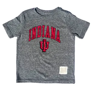 Retro Brand - Kids Indiana IU Tee in Heather Grey