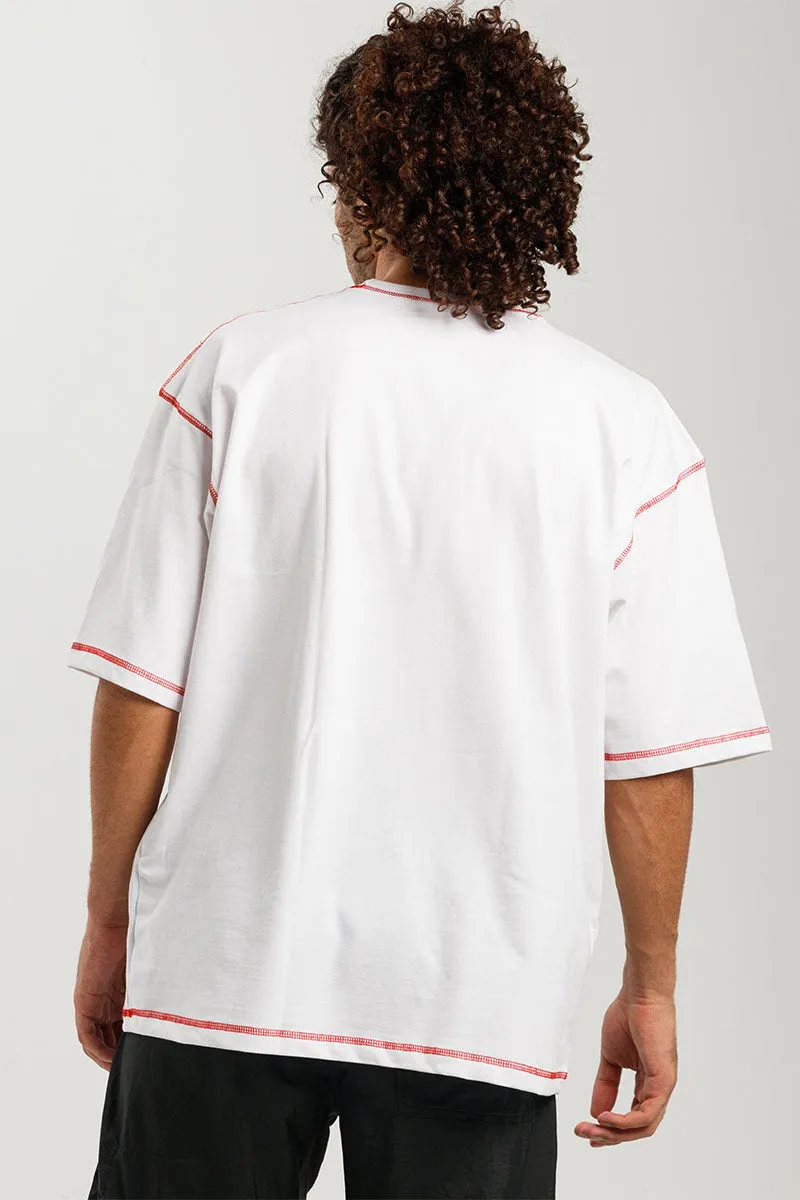 Snowbound Stitched Oversized T-Shirt