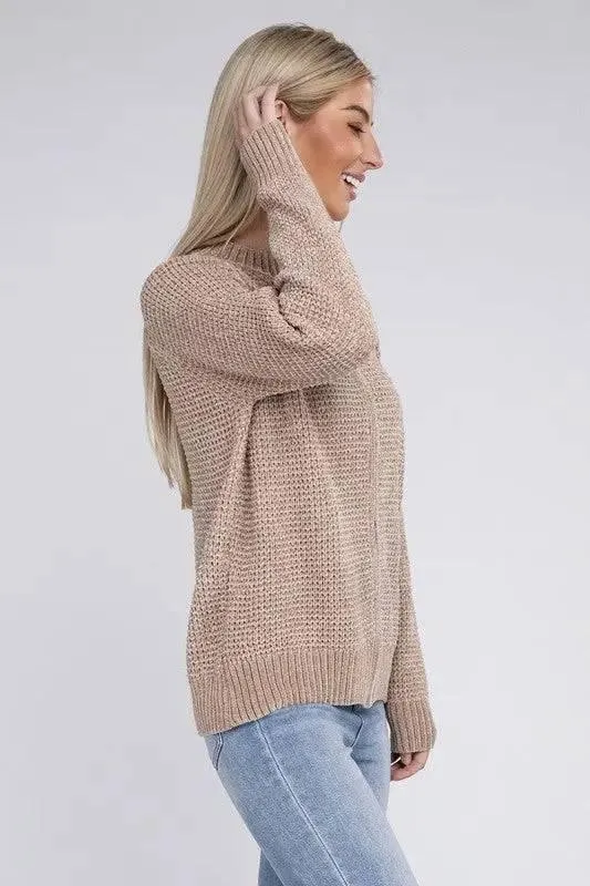 Soft Knit Zip Up Sweater