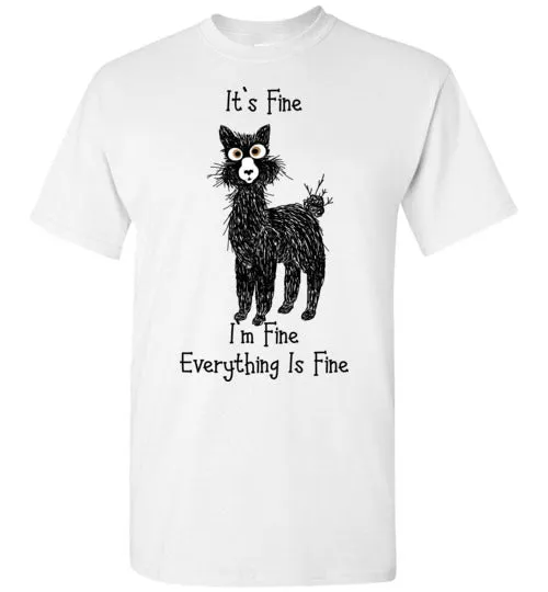 t-shirt: Alpaca I'm Fine Short-Sleeve