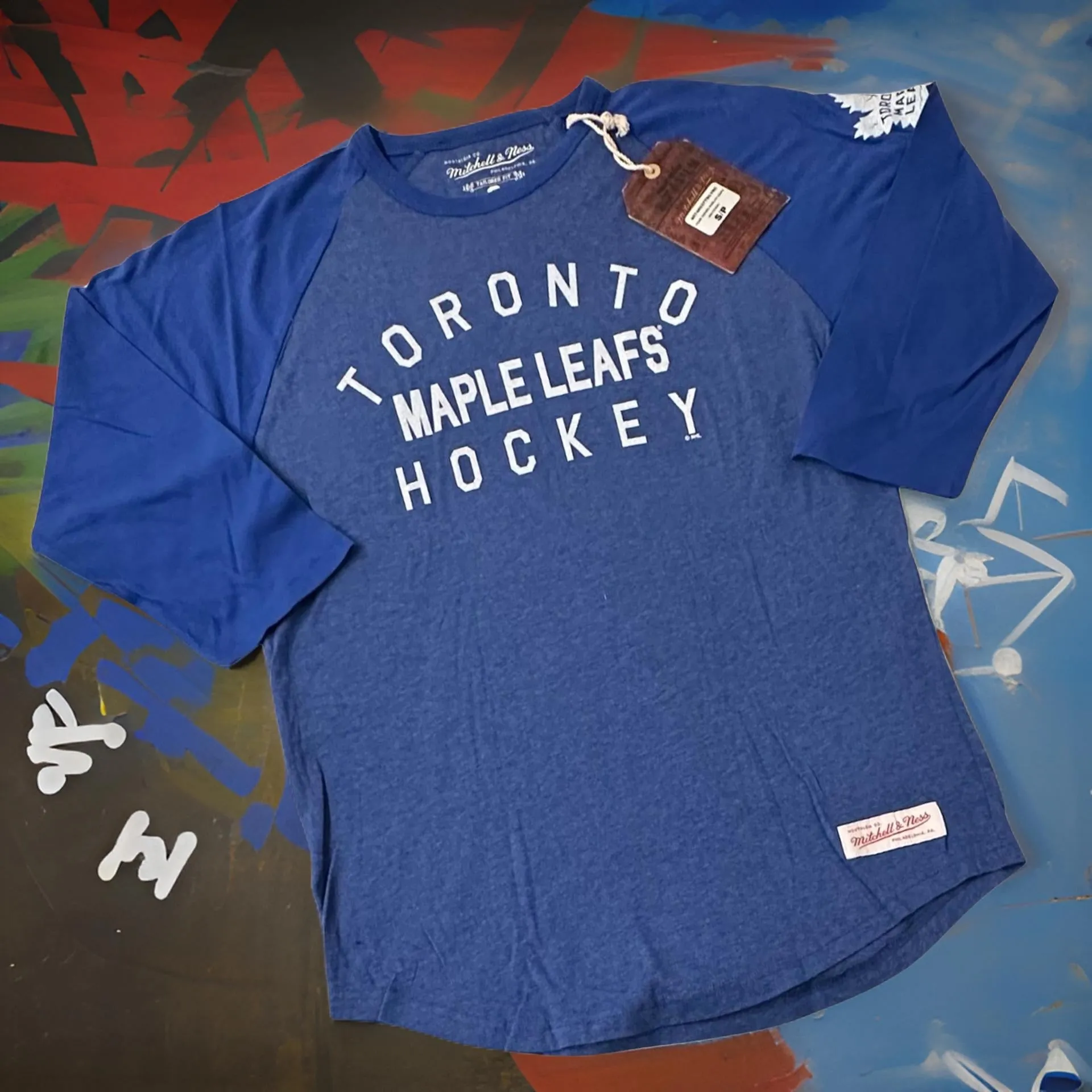 *Toronto Maple Leafs* baseball raglan tee by Mitchell & Ness (Women)