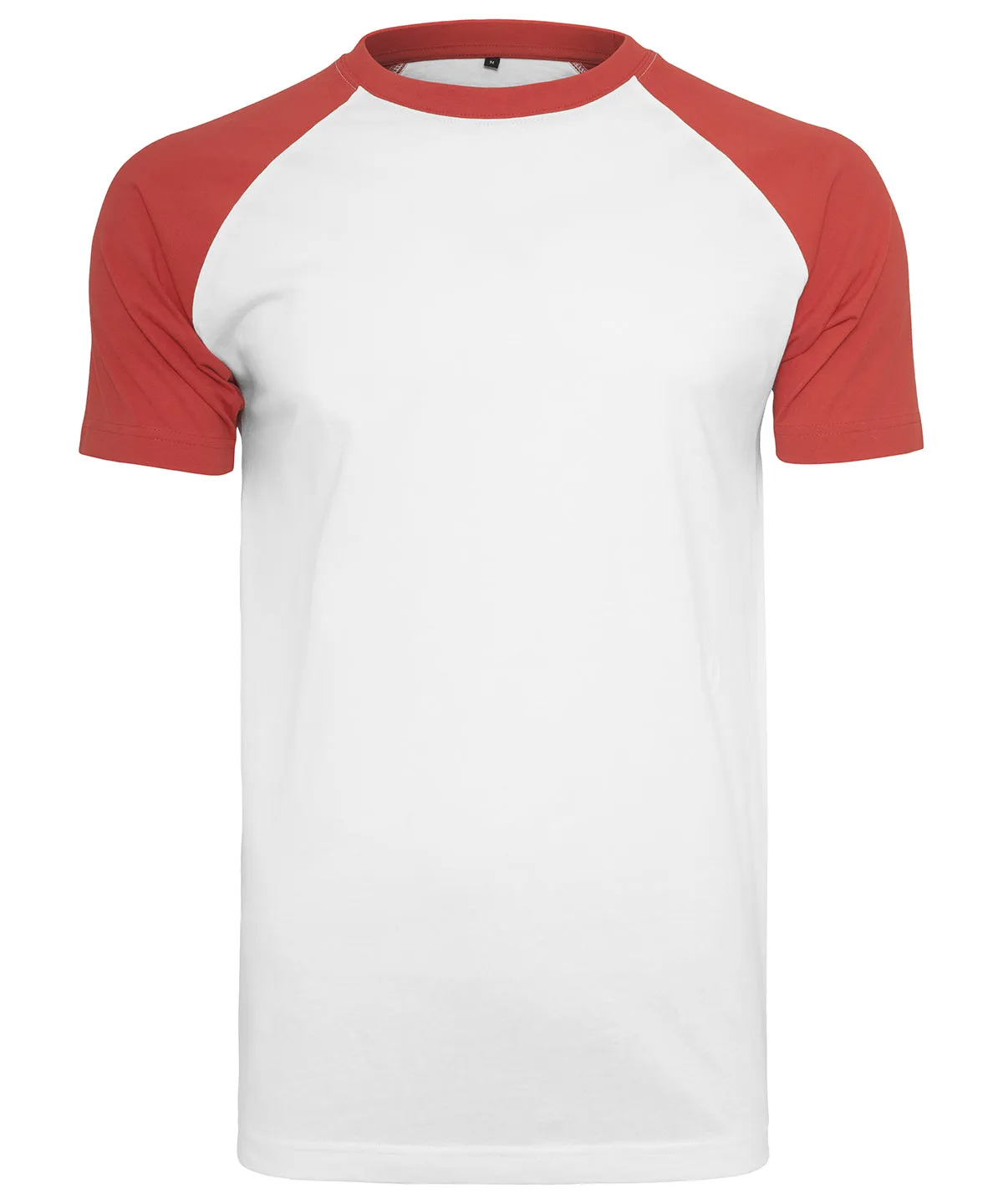 White/Red - Raglan contrast tee