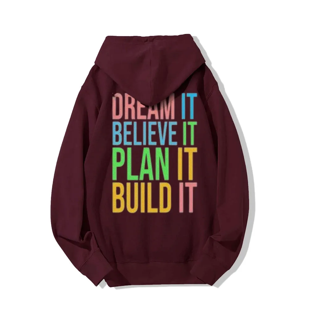 Women Inspired Letter Graphic Hoodies