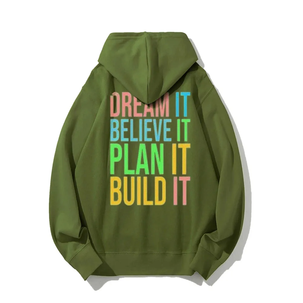 Women Inspired Letter Graphic Hoodies