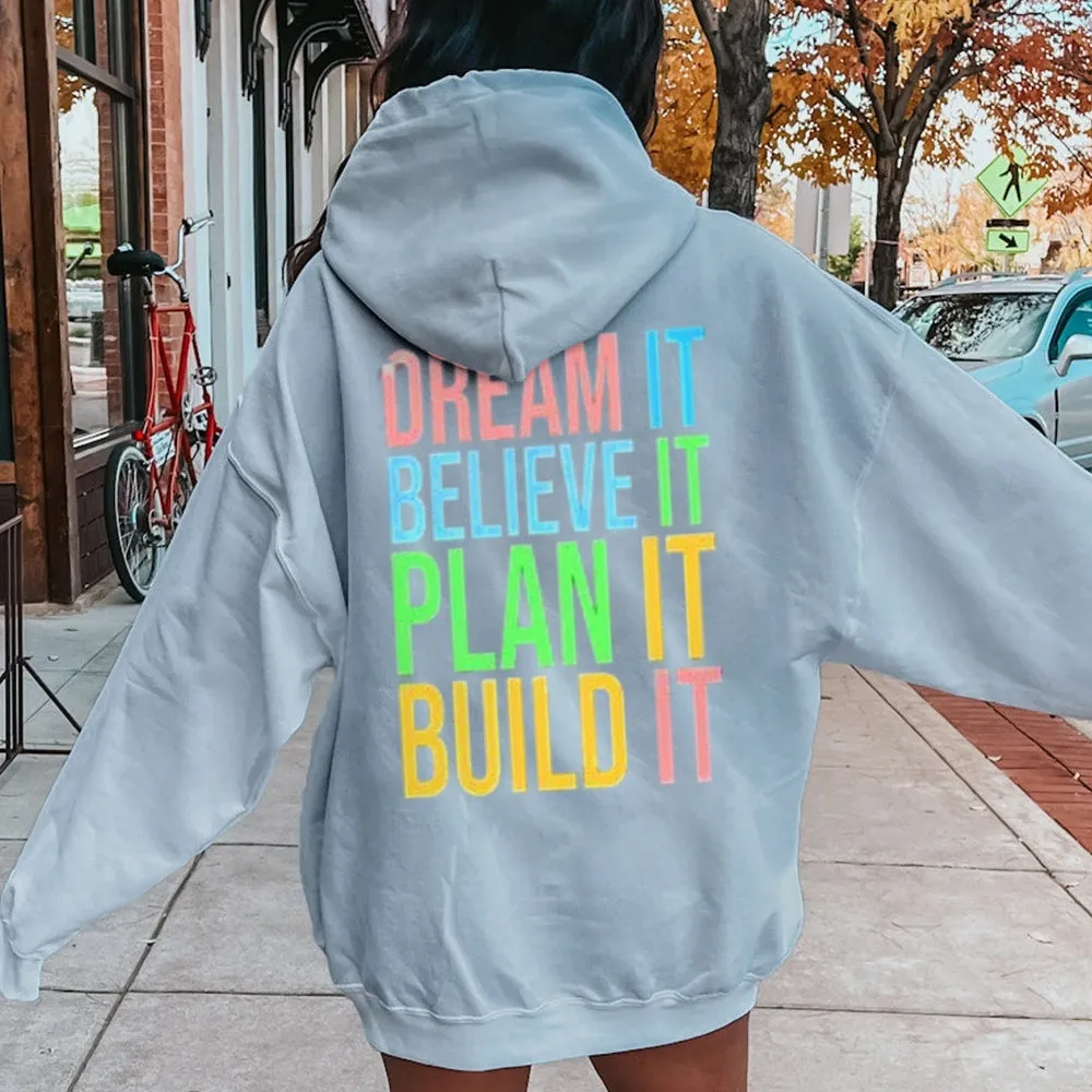 Women Inspired Letter Graphic Hoodies