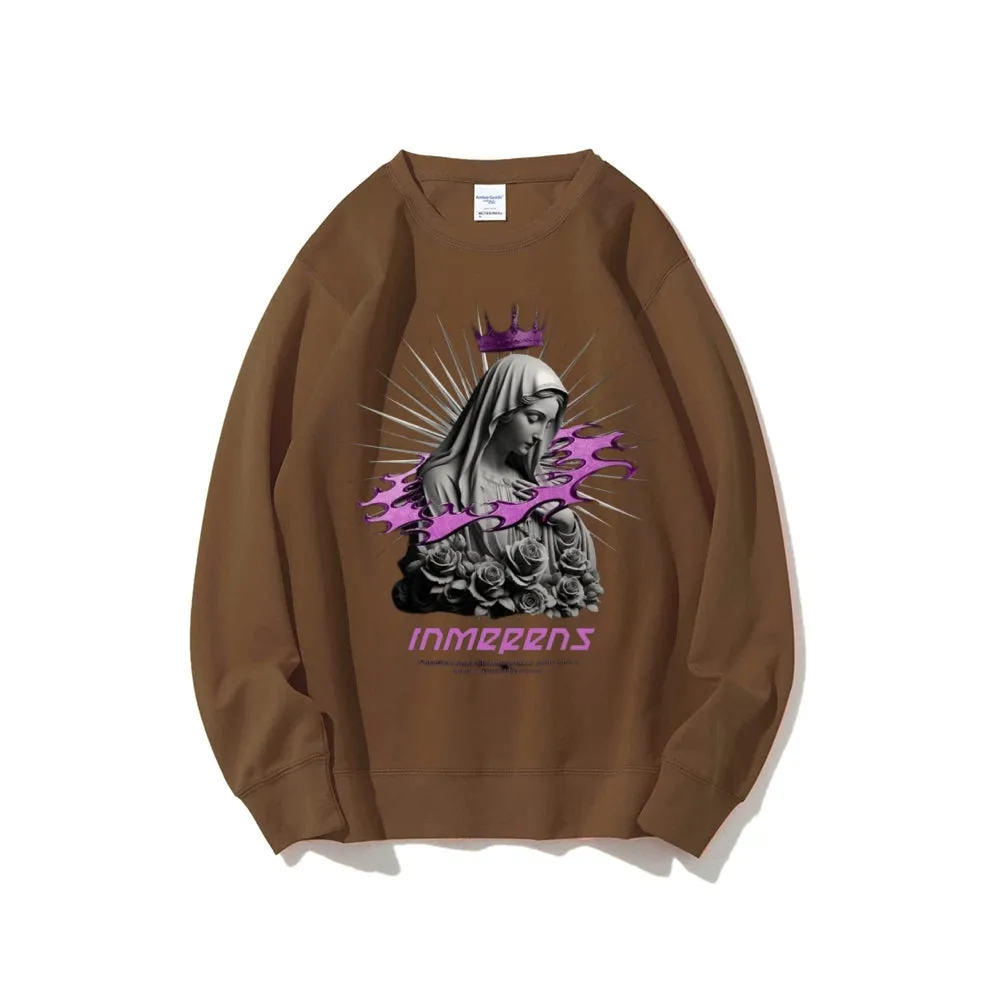 Women Vintage Beauty Girls Bless Graphic Sweatshirts