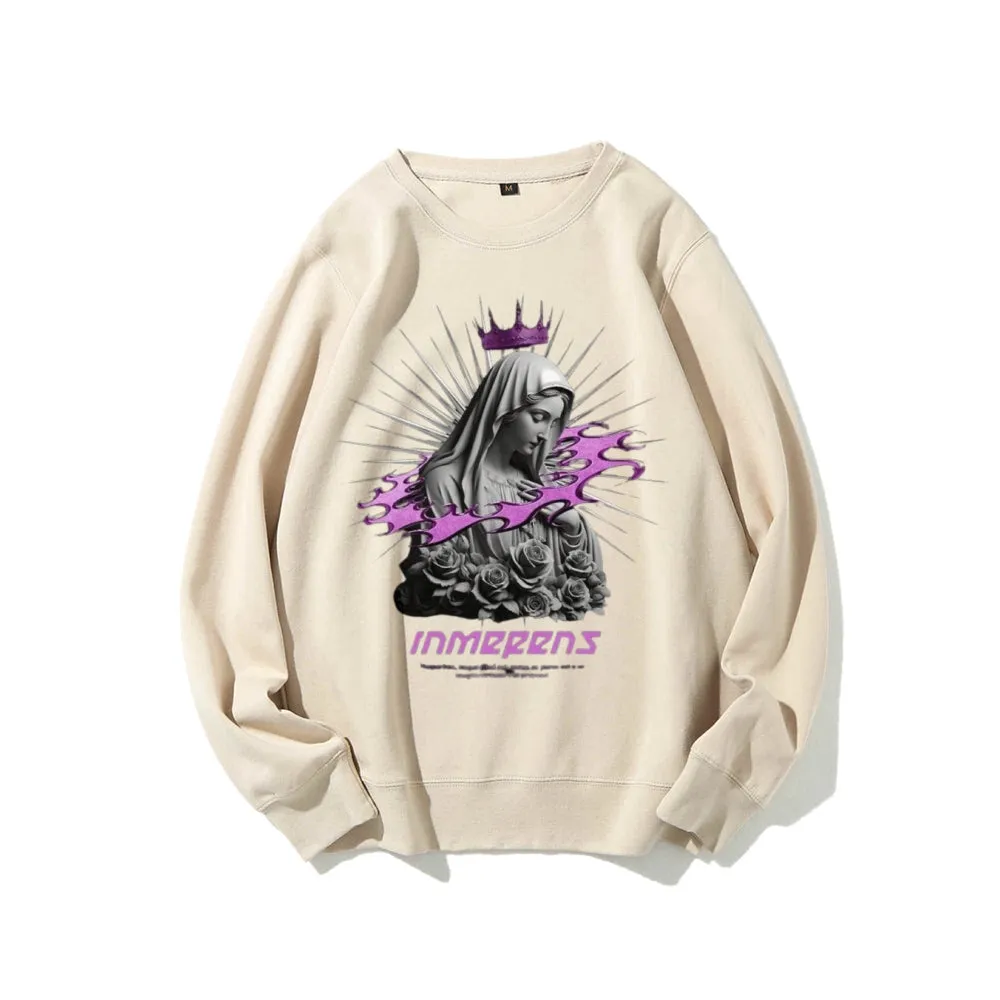 Women Vintage Beauty Girls Bless Graphic Sweatshirts