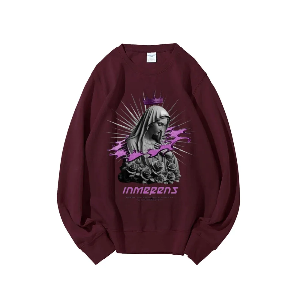 Women Vintage Beauty Girls Bless Graphic Sweatshirts