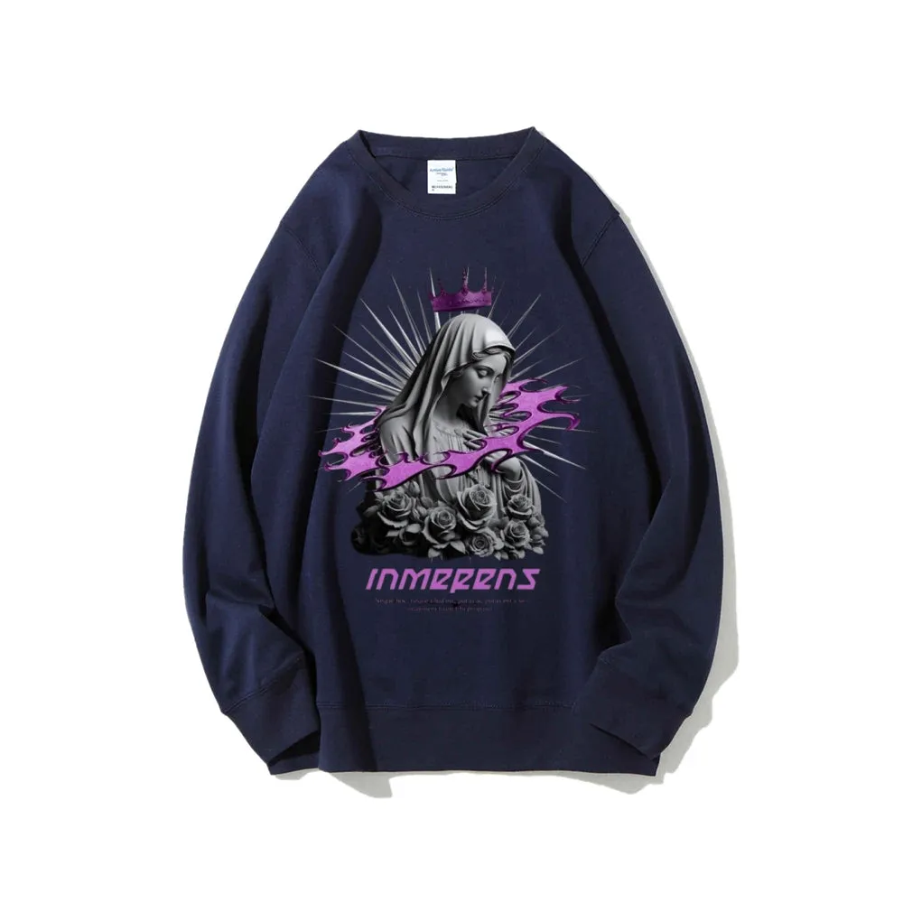 Women Vintage Beauty Girls Bless Graphic Sweatshirts